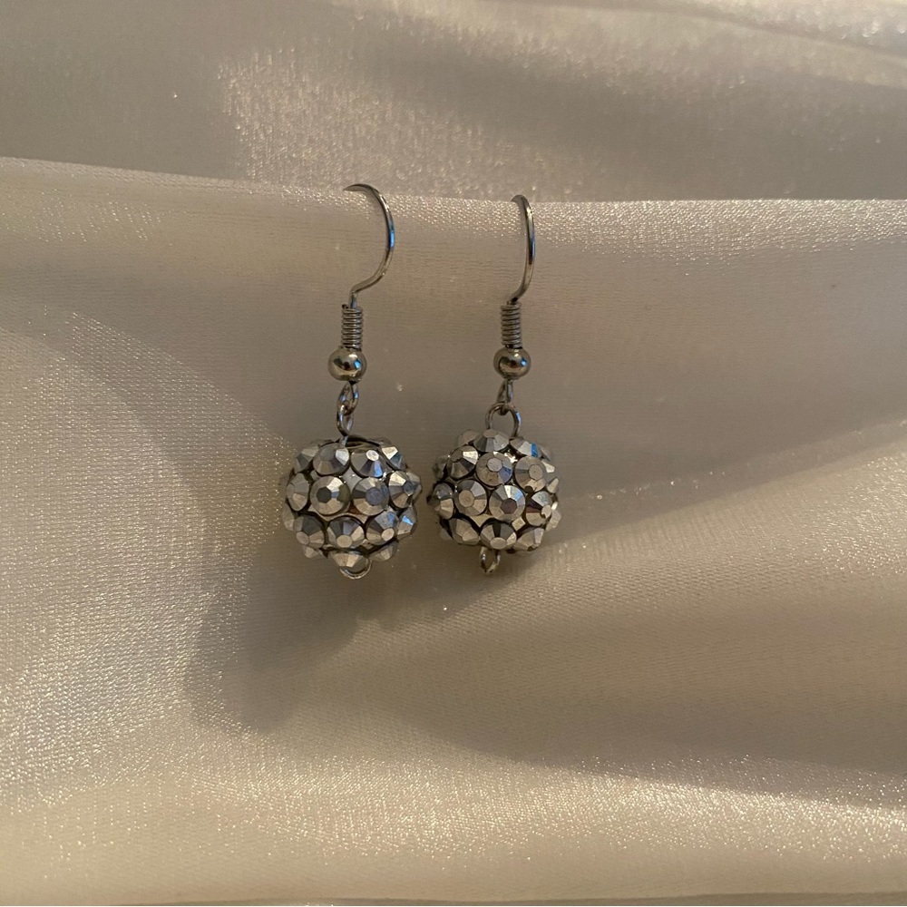 Metallic spike earrings